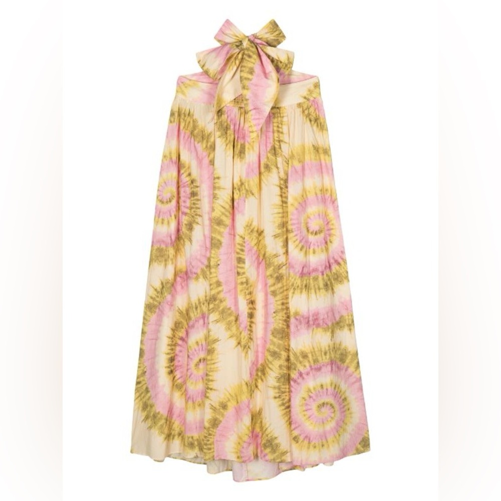 ALEMAIS Flash Tie Neck Midi Dress - Picture 4 of 5